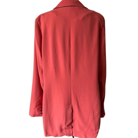 BODEN Fluid Tailored Blazer Jacket size 20 22 Salmon Red Button Front - Picture 6 of 16